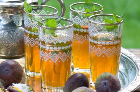 Марокканский зеленый чай с мятой 
